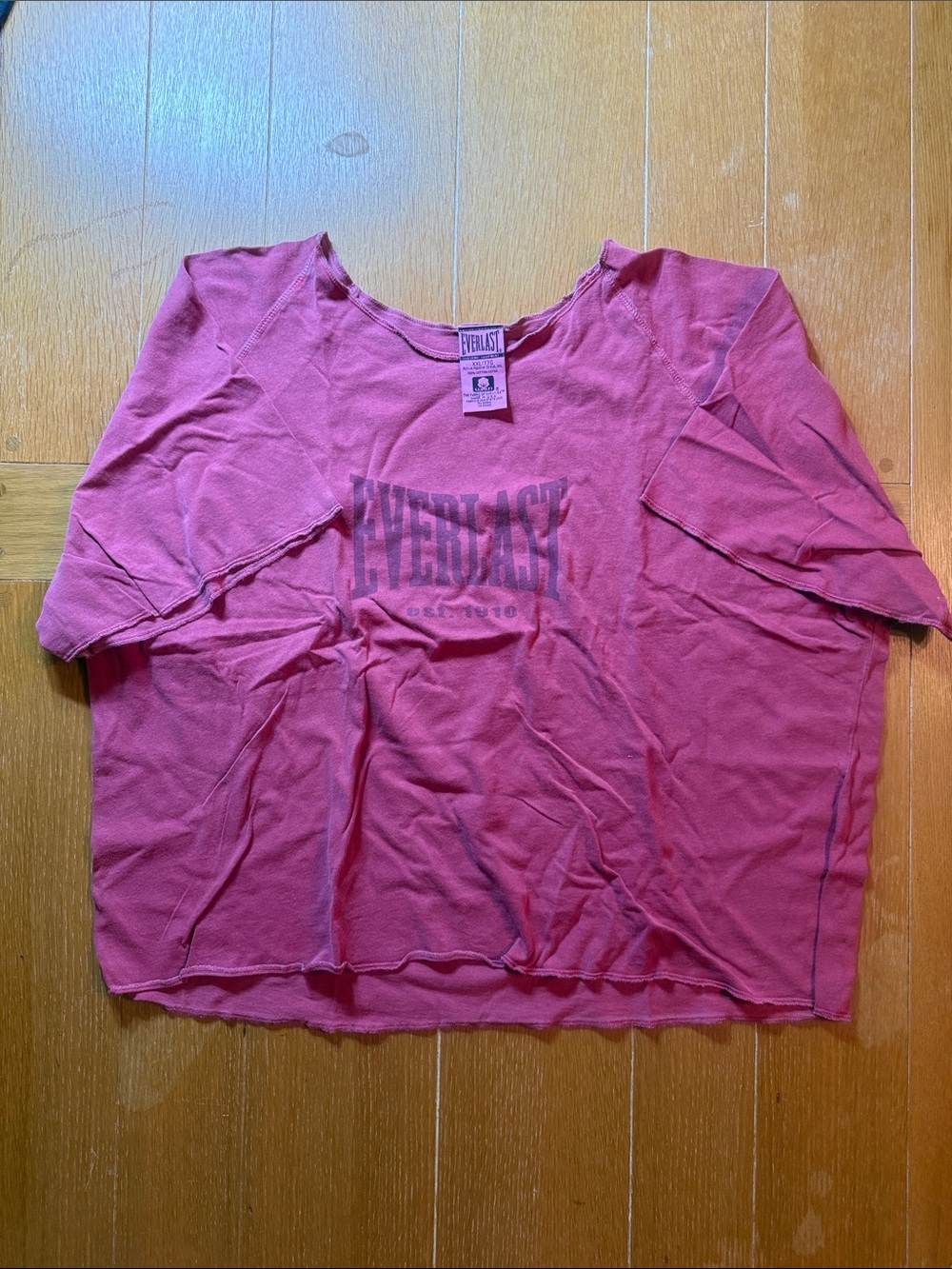 Men’s Everlast Red Relaxed Short Sleeve Workout Tee XXL